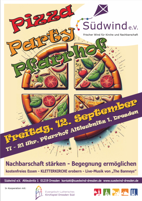 Plakat Pizzaparty 2025