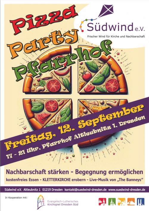 Plakat Pizzaparty 2025